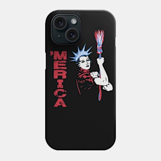 Merica Statue of Liberty 4th Of July Independence Day Sarcasm Phone Case