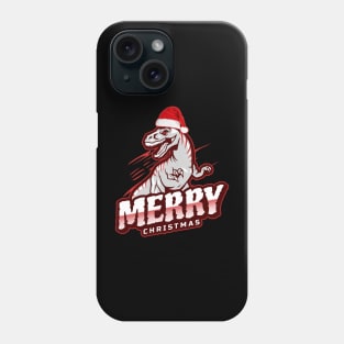 Christmas T-Rex Badass Dinosaur Design - Merry Xmas Phone Case