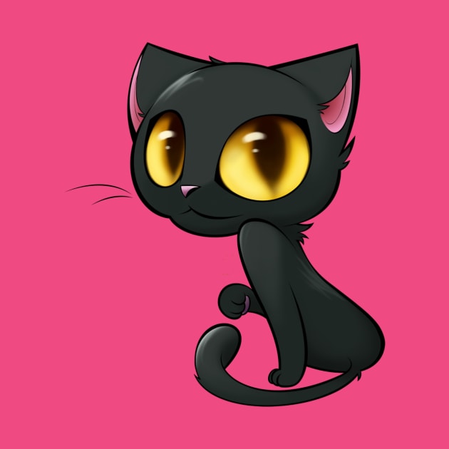 Cute Black Cat by Charlitros11