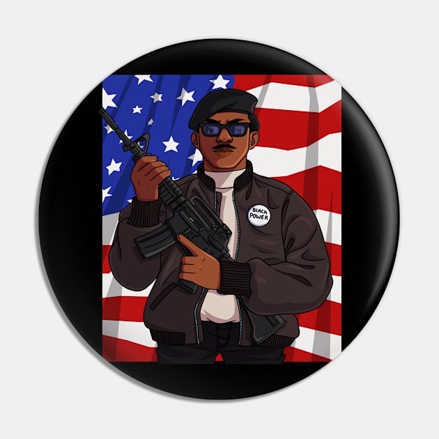 Black Panther Party Pin by Noseking