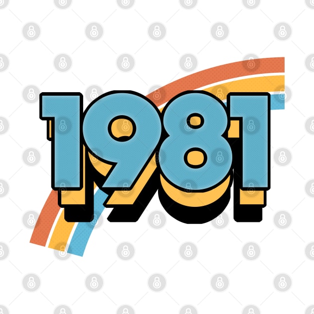 1981 ∆  Retro Birthday Design by DankFutura