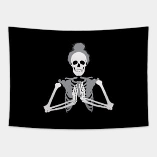 Skeleton Hands Tapestry