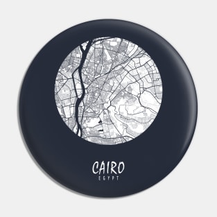 Cairo, Egypt City Map - Full Moon Pin