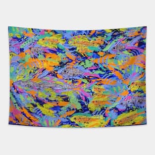 Fish Parade Tapestry