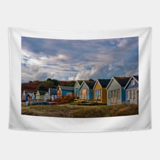 Beach Huts Hengistbury Head Dorset England Tapestry