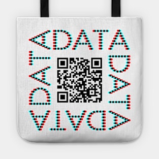 Punchcard data (QR, 3D) Tote