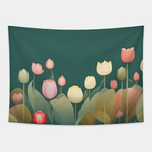 Tulip garden Tapestry