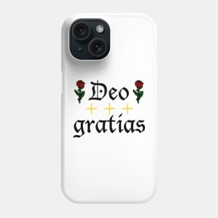 Deo Gratias w/ 8-Bit Roses Phone Case