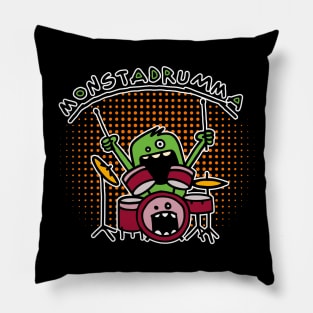 Monster Drummer Pillow