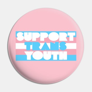 Support Trans Youth ))(( Transgender Flag Design Pin