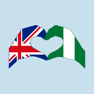 We Heart UK & Nigeria Patriot Flag Series T-Shirt