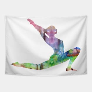 Crescent Moon Pose Tapestry