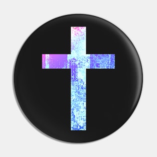 City Easter Cross Design Pin