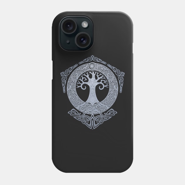 SILVER YGGDRASIL Phone Case by RAIDHO