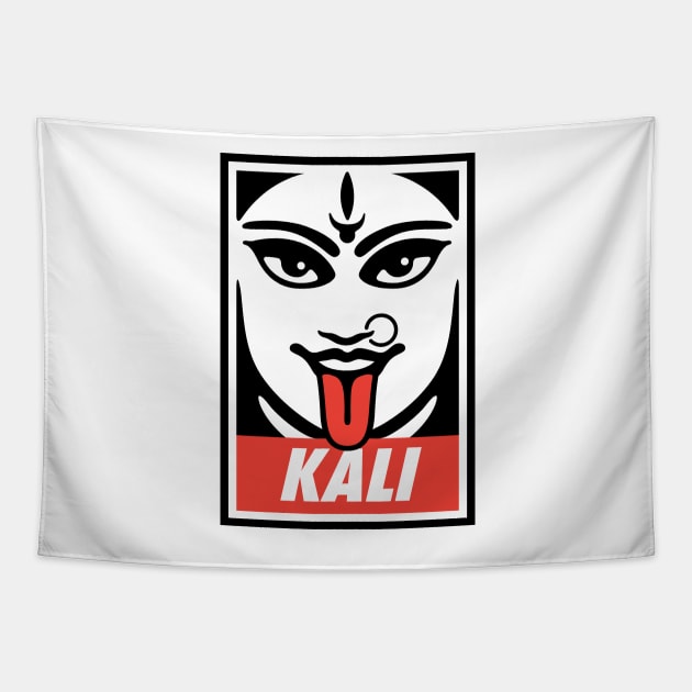 Kali Goddess Tapestry by tshirtbaba