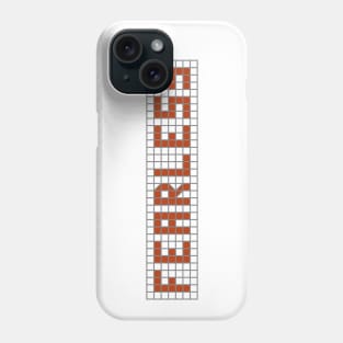 Positive thinking: Fearless (red tile letters) Phone Case