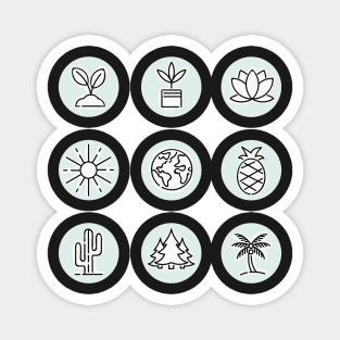 Nature Sticker Sheet Multipack (9pcs) Magnet