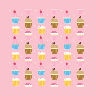 Cupcakes Pattern T-Shirt