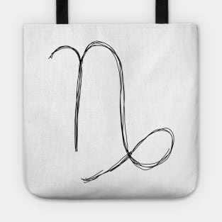 Dark and Gritty Capricorn Zodiac Sign Tote