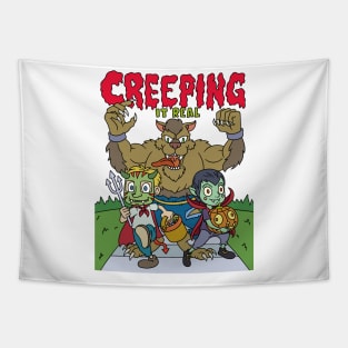 Creeping it Real Halloween Gift Tapestry