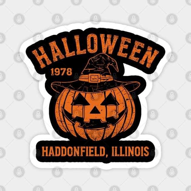 Halloween 1978 Holiday Spooky Myers Pumpkin Haddonfield Magnet by JessArty