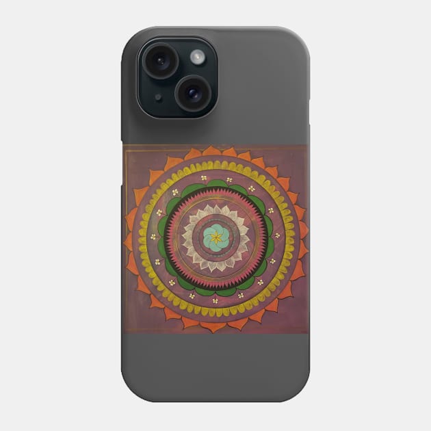 NU Earth Mandala No.1 Phone Case by Sacred Geometry & Shadow Art