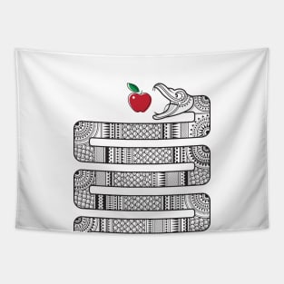 SNAKE AND APPLE Tapestry