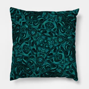 Teal Intricacy Pillow