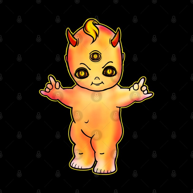 Kewpie Demon Baby Doll by heathengirl64