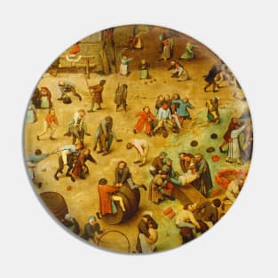 Pieter Bruegel The Elder - Children's Games Pin
