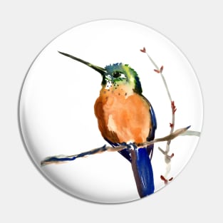 Cinnamon Hummingbird Pin