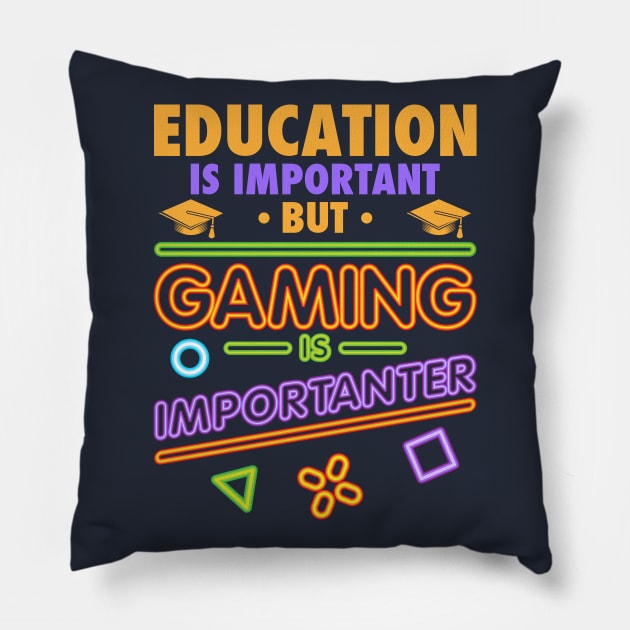 Gaming Education Pillow by Design Seventytwo