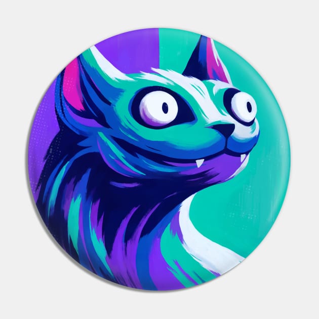 A Very Curious Cat Pin by Pilcrowd