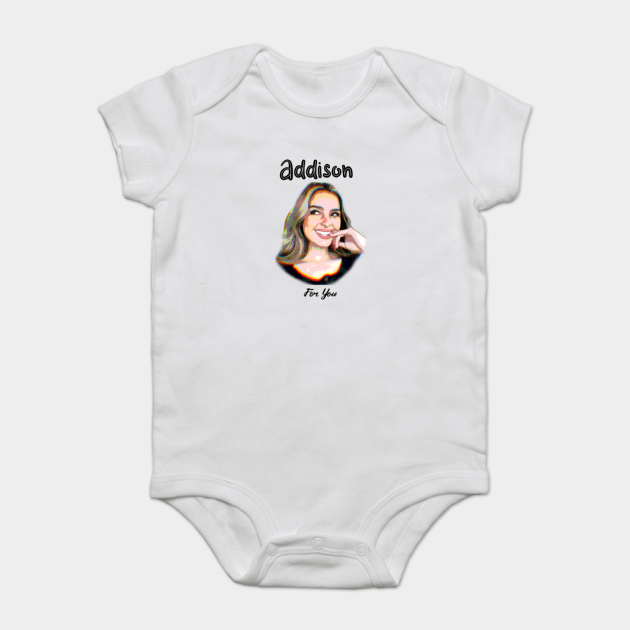 Addison Rae For You Merch Addison Rae Tiktok Baby Bodysuit Teepublic Uk