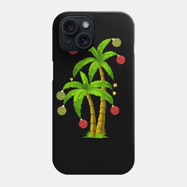 christmas palm tree coconut for boys girls Phone Case by NiceTeeBroo