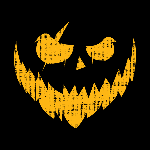 Halloween Pumpkin Creepy Smile Shirt by Yazdani Hashmi