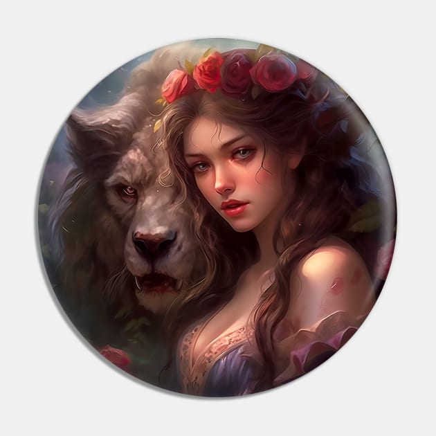 Beauty Pin by Phatpuppy Art