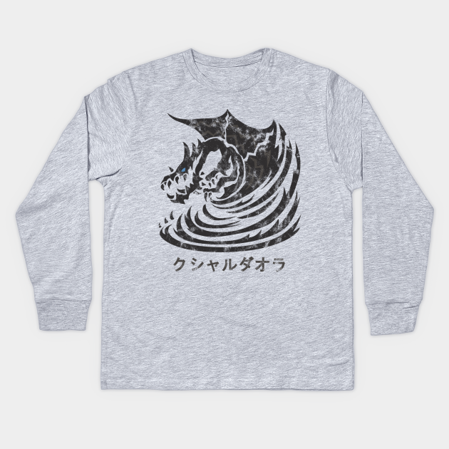 Kushala Daora Distressed Icon Kanji Monster Hunter Kinder Long Sleeve T Shirt Teepublic De There is currently no wiki page for the tag kushala daora. teepublic
