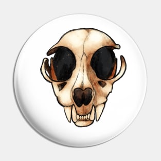 Halloween Cat Skull Pin