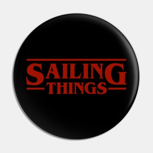 Sailing Things Retro Font Pin