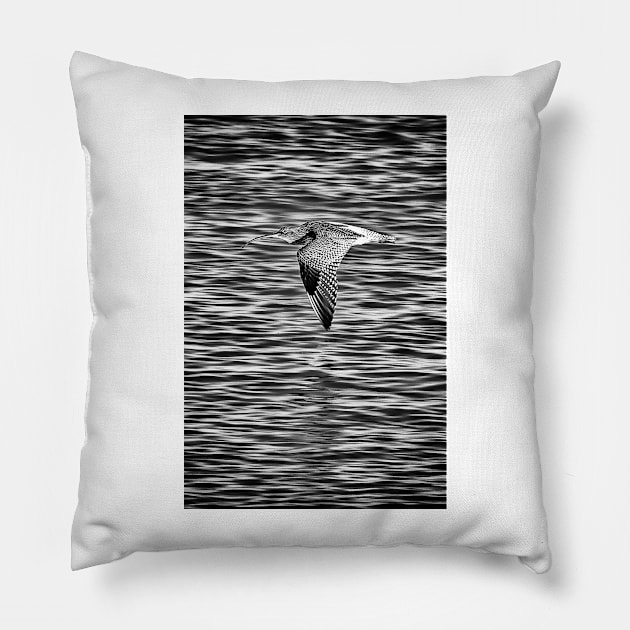 Flight of the Curlew Pillow by GeoffCarpenter