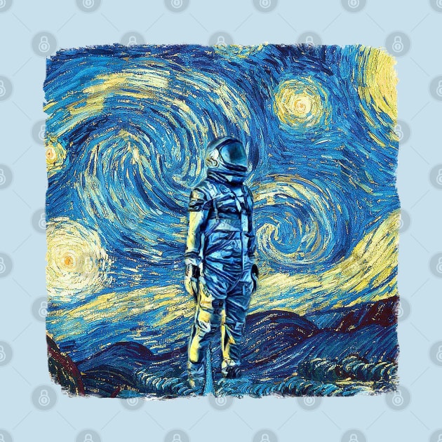 Astronaut Van Gogh Style by todos
