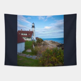 Portland Head Light Maine Tapestry