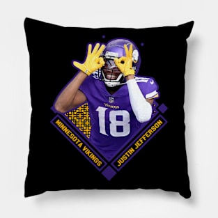 JUSTIN JEFFERSON MINNESOTA VIKINGS Pillow