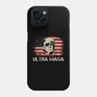 Trump US Flag Ultra Maga Phone Case