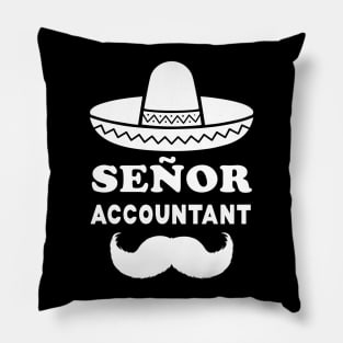 Señor Accountant Pun | Gift for Senior Accountants Pillow