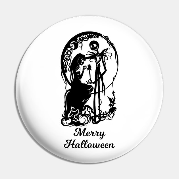 Skellington Halloween Pin by Specialstace83