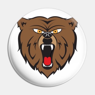 Angry Bear Pin