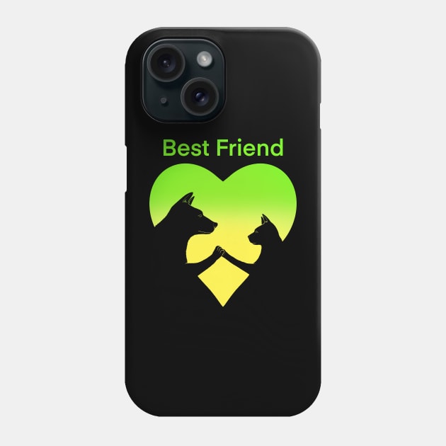 Dog and cat best friend love Phone Case by Artardishop