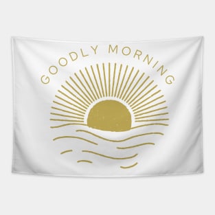 "Goodly Morning", early birds have a good morning at the sunrise Tapestry